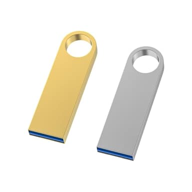 Wooolken Clé USB 3.0 Métal 64 Go Lot de 2,Mini Clés USB étanches 64 Go 3.0 pour PC, Ordinateur Portable, Stockage de données informatiques,Porte-clé
