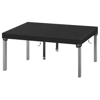 SIRUITON Housse de Protection pour Table de Jardin Noir 200x100x15cm - Tissu Oxford 420D - Ensemble de Protections pour Tables d'Extérieur/Intérieur
