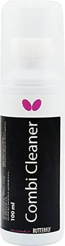 Butterfly Combi Cleaner Nettoyant 2 en 1 pour tennis de table, doseur intégré + éponge, 100 ml, accessoire professionnel pour nettoyer et rafraîchir les raquettes de tennis de table