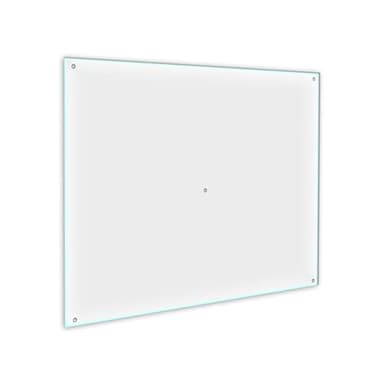 Cache-plaque en verre transparent pour plaque vitrocéramique - Planche à découper - 60 x 52 cm - Protection anti-éclaboussures - Planche à découper en verre de sécurité