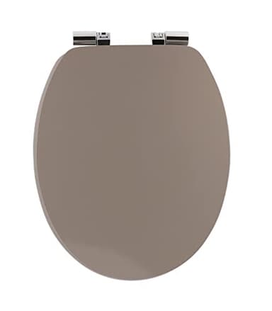 Abattant WC Taupe avec frein de chute et déclipsable - TENDANCE