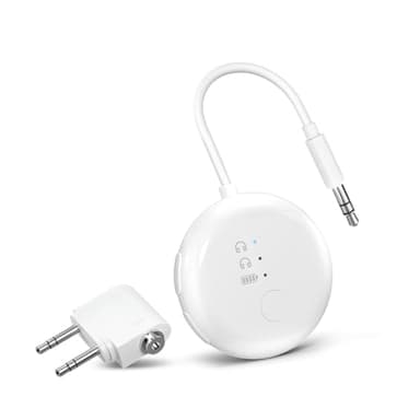 Avantree SoundJet R1 - Adaptateur Bluetooth d'avion pour Écouteurs et AirPods à Faible Latence, Transmetteur Audio sans Fil pour Vols, Voyages, Salle de Sport, TV, Tablettes