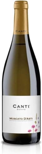 Canti - Moscato d'Asti D.O.C.G. Vin Petillant, Moscato, Élaboré à Partir du Cépage du Piémont, Goût Fruité et Doux, 1x750 ml