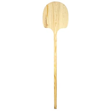 Acan Pelle en bois pour pain et pizzas, surface 34,4 x 33,5 cm, manche long, idéale pour les fours à bois profonds, les boulangeries, 153 cm