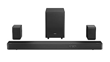 Hisense AX5125H Barre de Son Dolby Atmos 5.1.2 canaux 500 W avec Caisson de Basses sans Fil et Haut-parleurs arrière sans Fil Turly