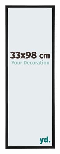 yd. Your Decoration Cadre Puzzle 33 x 98 cm - Puzzle cadre 500-1000 Pièces - Noir Mat - Plastique Cadre photo Annecy