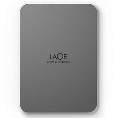 LaCie Mobile Drive 4To disque dur externe portable, USB-C 3.2, PC Mac iPad & iPhone, Adobe, Data Rescue Service (STLR4000400)