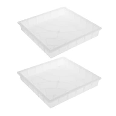 TOBBOMEY 2pièces Moule à Pavé Béton Matrice De Dalles Décoratives pour Aménagement Extérieur pour Jardins Et Allées Design Chic Et Innovant Compatible avec Projets Résidentiels Et