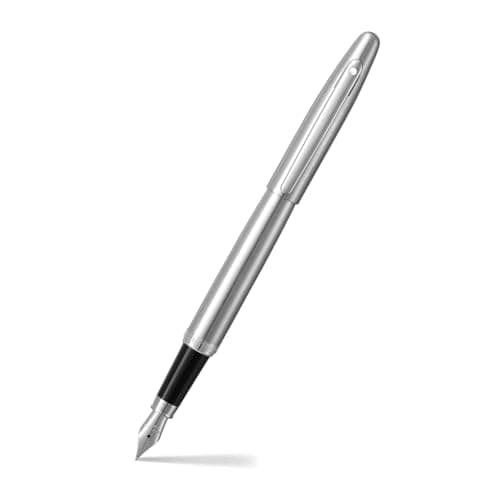 Sheaffer VFM 9426 Stylo-plume en chrome brossé avec bordure chromée – Medium
