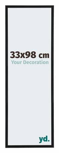 yd. Your Decoration Cadre Puzzle 33 x 98 cm - Puzzle cadre 500-1000 Pièces - Noir Mat - Plastique Cadre photo Annecy