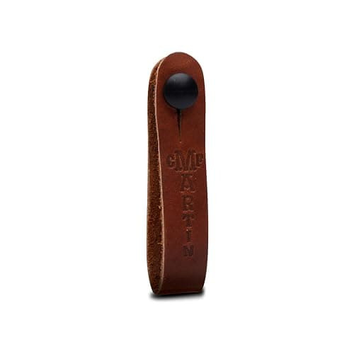 MARTIN Attache Courroie pour tête de guitare en cuir, marron (A0032)