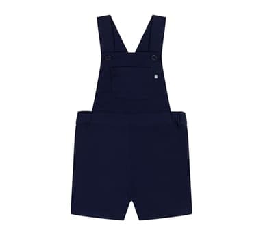 Petit Bateau A0B48 Salopette Courte, Bleu, 6 Mois Bébé_Garçon
