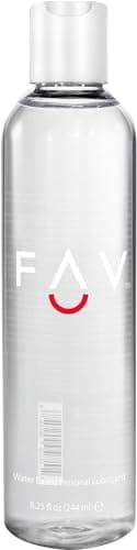 FAV Lubrifiant à base d'eau, gel lubrifiant naturel personnel de luxe pour hommes, femmes et couples, lubrifiant sexuel naturel 244 ml