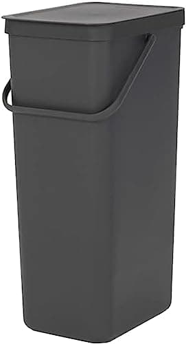 Brabantia Poubelle de tri Sort & Go, 40 L - Gris