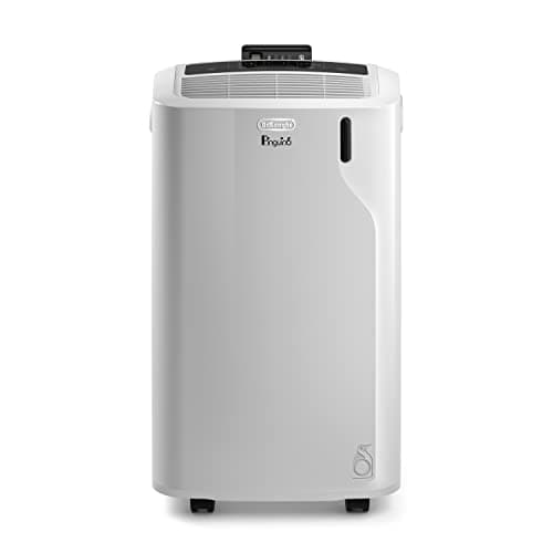De'Longhi Pinguino PAC EM82 Climatiseur mobile pour pièces jusqu'à 80 m³ 9400 BTU 2,4 kW, 63 dB, fonction déshumidification, classe énergétique A, minuterie 24 h Blanc