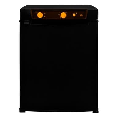 Kukoo Réfrigérateur Trimixte 43 L Noir Frigo à Absorption 3 Voies Silencieux Camping-Car Sorties 12v, 220v & gaz - Parfait pour Camping-Car, Caravane, Camion [Porte Installation à Gauche ou à Droite]