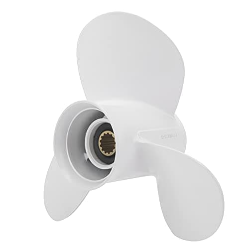 VBESTLIFE Hélices de Moteur de Bateau, Marine 11-1/8 X 13-G 69W-45945-00-EL Hélice de Moteur de Bateau en Alliage D'aluminium pour Moteur Hors-Bord Yamaha