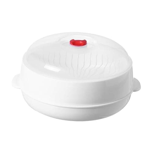 Sharplace Cuiseur à Vapeur pour légumes et Micro-Ondes, Fourniture de Cuisine, cuiseur à Vapeur Chauffant Multifonctionnel, récipient de Stockage des Aliments, Rond