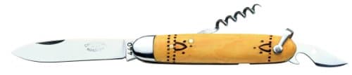 Nontron - Couteau de Poche Nontron Navette N° 38 - Manche en buis 10 cm