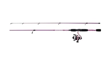 Mitchell Tanager Pink Camo II Spin Combo, Canne à pêche et Moulinet, idéal pour Les pêcheurs débutants ou Occasionnels, Unisexe, Rose, 2,1 m, 7-20 g