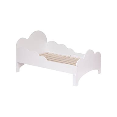 Lit évolutif Enfant Nuage - Bois - Blanc - 90x140/190 cm - Atmosphera