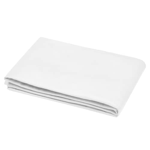 STOF - Drap Plat -Taille 240x300 cm - 100% Coton certifié Oeko-Tex - Couleur Blanc - Modèle Eden - Linge de Lit pour Maison - Doux et Confortable