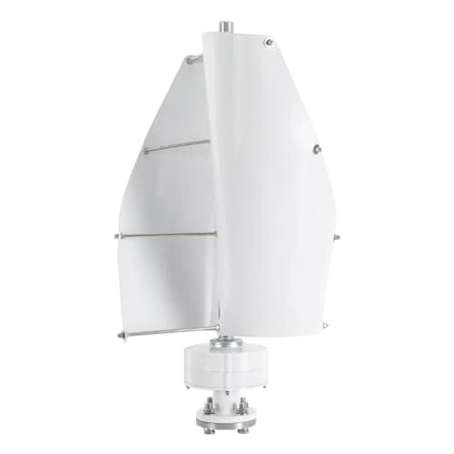 Éolienne verticale - 500 W - Générateur d'énergie - Pales en aluminium - 24 V - Pas de bruit - Axe vertical - Générateur d'éolienne pour un usage domestique avec contrôleur