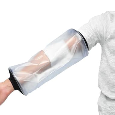 Protecteur de Plâtre imperméable pour douche, manchon de protection de bras réutilisable, couvertures de ligne PICC pour adultes, couverture de protection de plâtre et de pansement, 30 x 22 cm