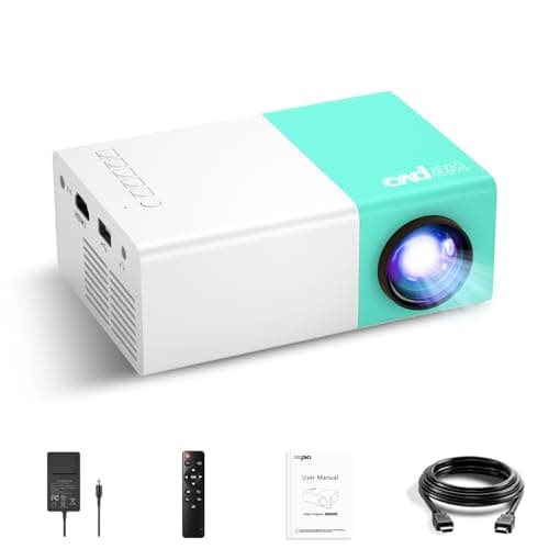 wepvo Mini Portable Projecteur de Cinéma Extérieur, Projecteur Vidéo LED Pico pour Le Cinéma à Domicile, Vidéoprojecteur Compatible avec Un Smartphone/Une Tablette/Un Ordinateur Portable/Une clé TV