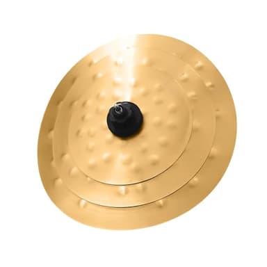 Cymbale Clap Stack 11"13"15" 3 Pièces Effet Lumineux Son Golden Drum Cymbal Pack Pour L'entraînement Cymbales