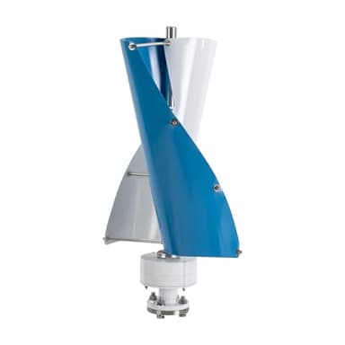 Tagtuell Éolienne 500 W 24 V, axe vertical pour usage domestique avec contrôleur, 2 lames en alliage d'aluminium, durable, fonctionnement silencieux