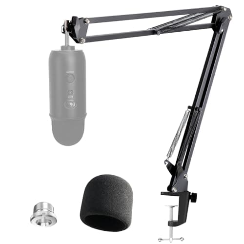 Blue Yeti Support Microphone Professionnel Réglable avec Bonnette Micro Compatible avec Filtre Anti-pop pour Microphone Blue Yeti/Yeti Pro par YOUSHARES