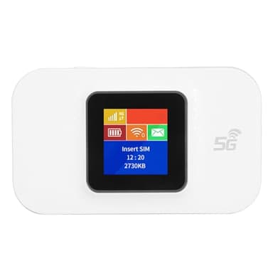 Hotspot WiFi Portable 4G, Point D'accès MiFi Mobile de Voyage, Connexion avec 10 Appareils, utilisé en Europe, Australie, Asie, Asie du Sud-Est, Afrique, Moyen-Orient (White)