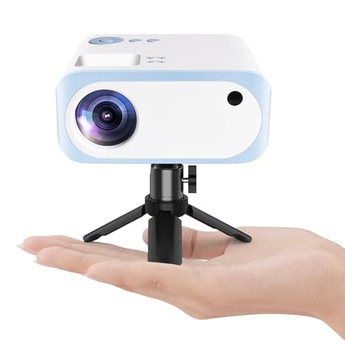 Mini projecteur, projecteur vidéo INLAIER 1080p HD, projecteur de cinéma maison portable 2024, compatible avec HDMI, USB, AV, smartphone/tablette/ordinateur portable, petit projecteur