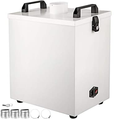 VEVOR Purificateur d'Air Fumée Laser CNC 80W Extracteur Particules Machine à Graver Laser Volume d'Air 180 m³/h Filtration de Poussières Multicouche Système d'Évacuation Extraction Faible Bruit 58dBA