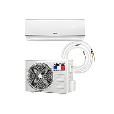 Airton PACK prêt-à-poser : Pompe à chaleur/Climatiseur réversible R32-5270/5500W - 18000BTU + Liaison 4M Ready Clim (60m2 - A++) - Gaz pré-chargé.