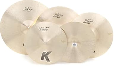 Zildjian K Custom Series Dark Cymbal Box Set - 14" Hi-Hats, 16"/18" Crash, 20" Ride