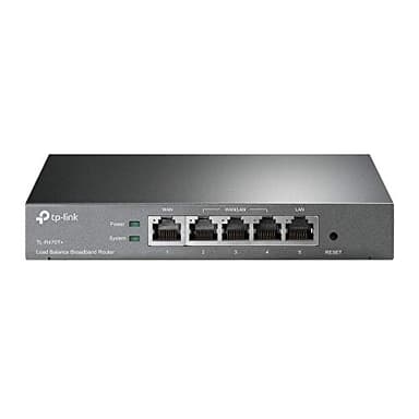 TP-Link Load Balance Broadband Router,10/100M WAN Ports, Abundant Security Features, With Lightning Protection(TL-R470T+)