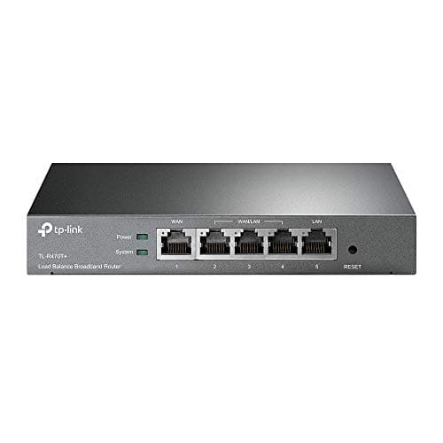 TP-Link Load Balance Broadband Router,10/100M WAN Ports, Abundant Security Features, With Lightning Protection(TL-R470T+)