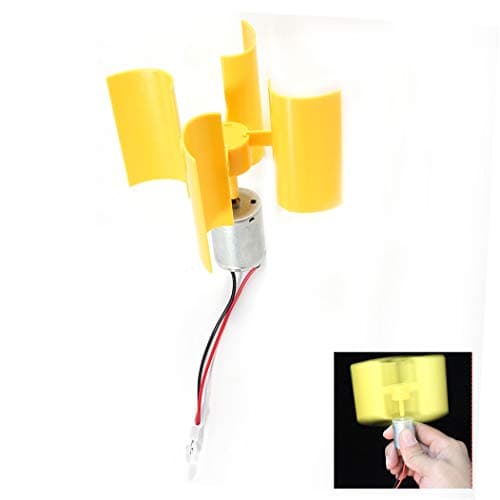 Jadeshay Générateur de Vent Vertical, Générateur d'Énergie Éolienne Kit de Générateur de Vitesse DIY pour Générateur d'Éoliennes