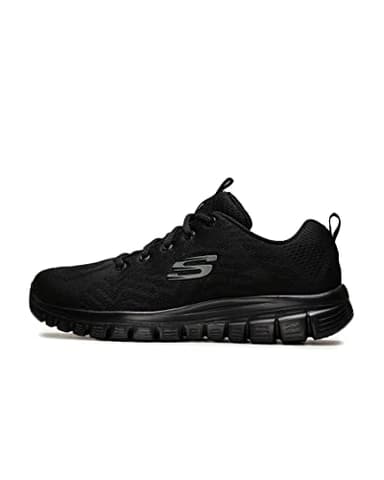 Skechers Femme Graceful-Get Connected Baskets, Noir, 38.5 EU