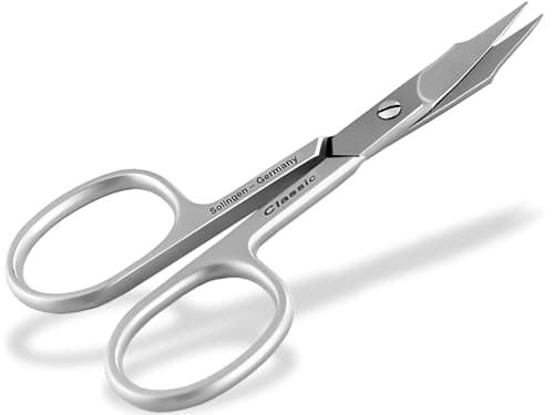 Ciseaux à ongles de Solingen Fabriqués en Allemagne avec une lame fine et tranchante en acier inoxydable pour couper les ongles des mains et des pieds ainsi que les cuticules