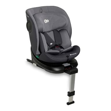 Kinderkraft I-360 Siège auto bébé, I-SIZE 40-150 cm, 0 à 36 kg évolutif, dès la naissance et jusqu'à 12 ans environ, Groupe 0/1/2/3, Isofix, 360° pivotant, RWF, FWF, Protections latérales, Noir