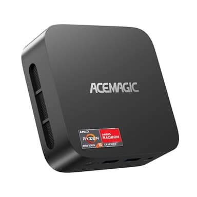 ACEMAGIC K1 Mini PC, AMD Ryzen 5 7430U (6C/12T, jusqu'à 4,3 GHz), 16Go DDR4 512Go M.2 2280 SSD Mini Ordinateur de Bureau BT 5.2/WiFi 6/Type-C/W11 Pro/4K UHD, Mini Tour PC avec VESA pour école/Bureau