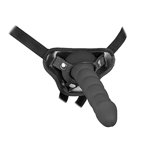 Gode ceinture fixe avec sangle de 14,0 ou 17,0 cm ou 21,0 cm avec système de fermeture SNAP-LOCK-SYSTEM pour une manipulation facile – avec silicone de qualité supérieure en noir