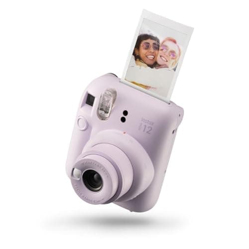 Fujifilm instax Mini Appareil Photo instantané 12, Exposition Automatique avec Objectif Selfie intégré, Violet Lilas