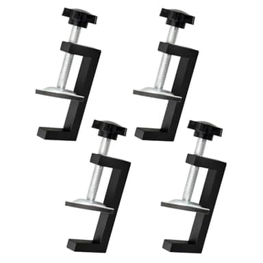 4 Pièces Serre Joint Kit, Plage de Serrage 10-57mm Pince G Réglable, Serre Joint Menuisier Clip de Fixation, Outils Accessoires pour Pince de Table, Convient pour la Fixation Du Bois, Des Tables