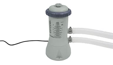 Intex Pompe filtrante à cartouche transparente Krystal - Système de filtration à cartouche de piscine - Gris - 900 L/H