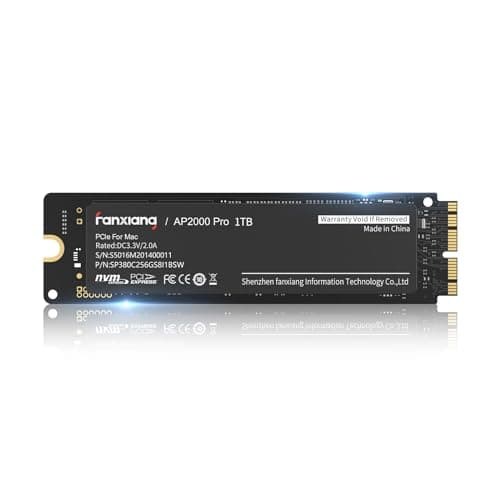fanxiang SSD 1TB NVMe pour Macbook, Lecture jusqu'à 3500MB/s Compatible avec la Mise à Jour Apple pour MacBook Air, MacBook Pro, iMac et Mac Pro - AP2000Pro