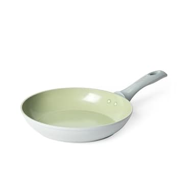 Salter Earth Poêle à Frire 24 cm avec Revêtement Céramique Antiadhésif Sans PFAS, Compatible Induction, Facile à Nettoyer, Batterie de Cuisine Aluminium Forgé pour Maison